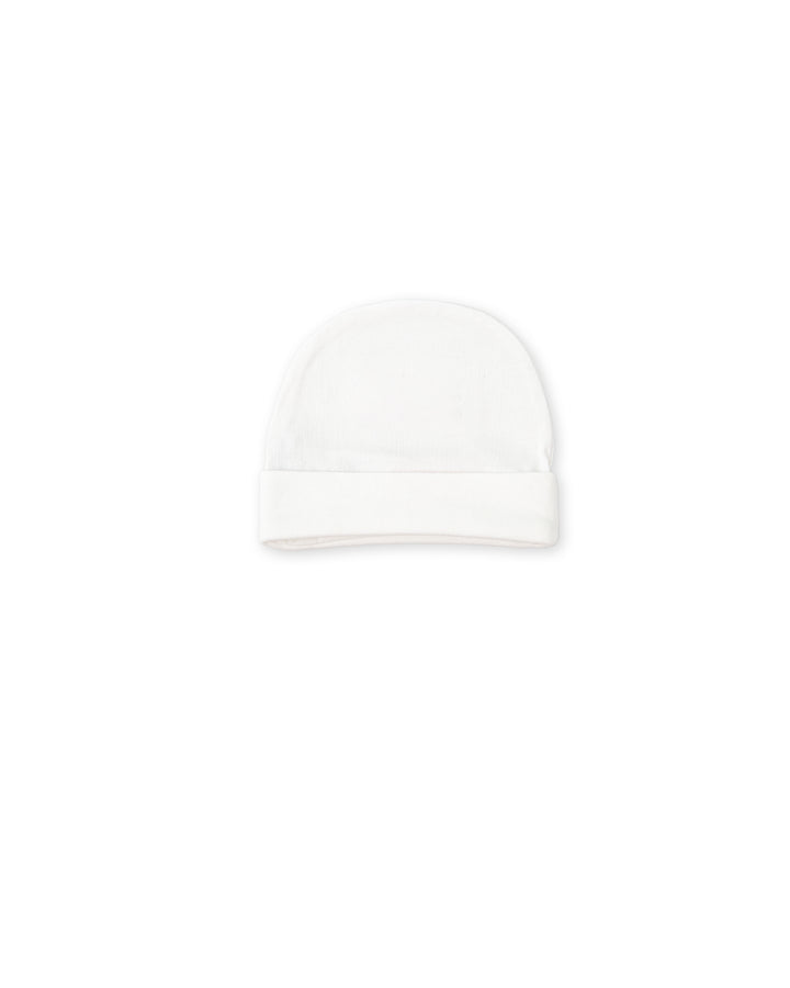 GORRO BORDADO BLANCO ÓPTICO RECIÉN NACIDO