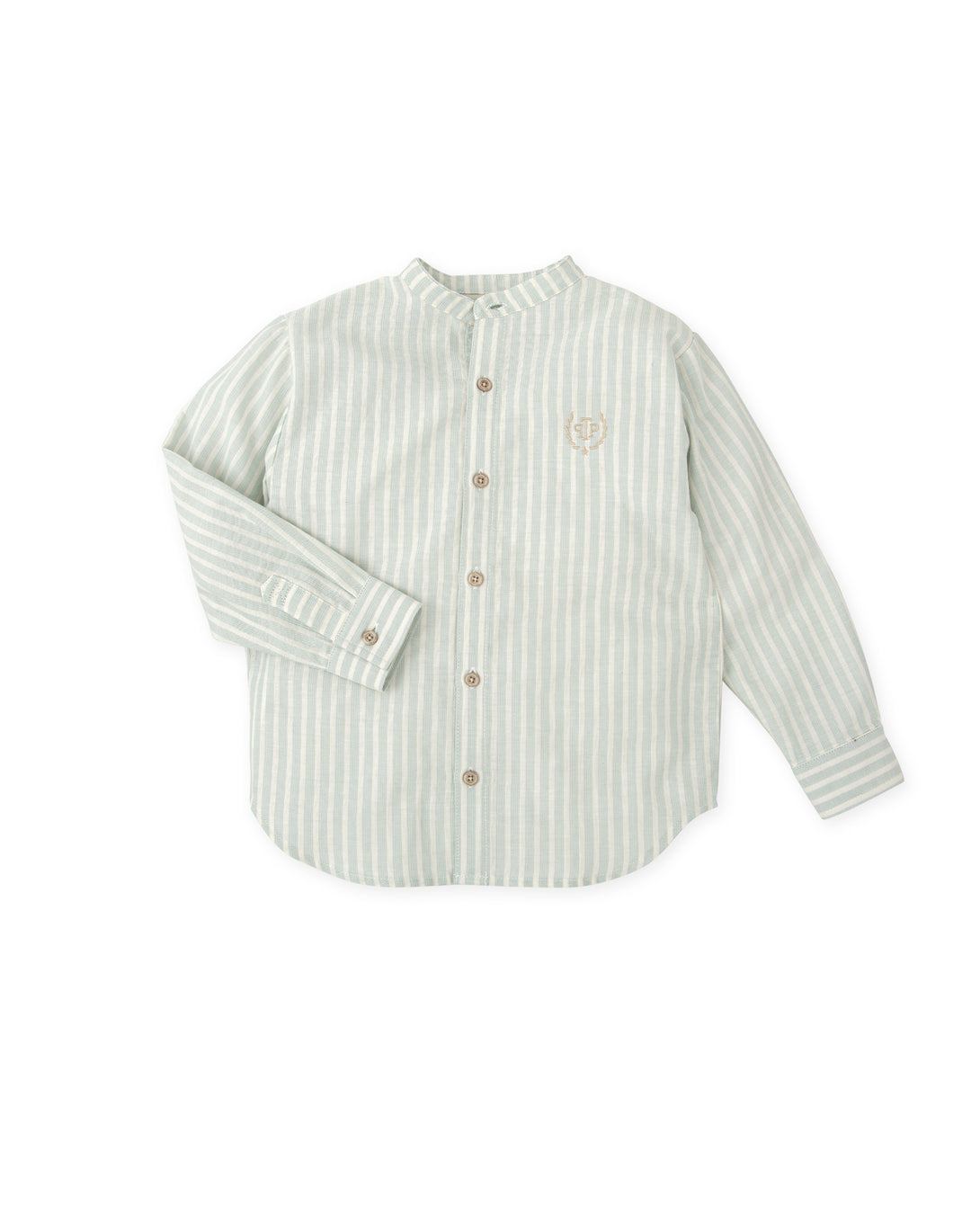 SEA GREEN STRIPED MARINE SHIRT FOR BOY