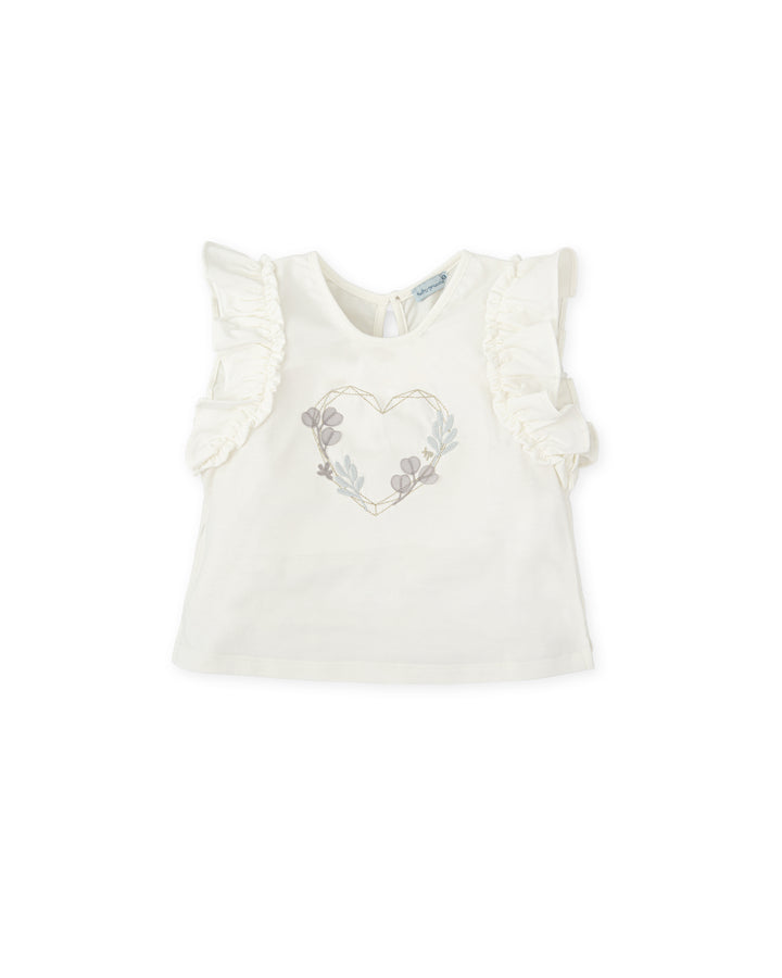 T-SHIRT CUORE BIANCO 