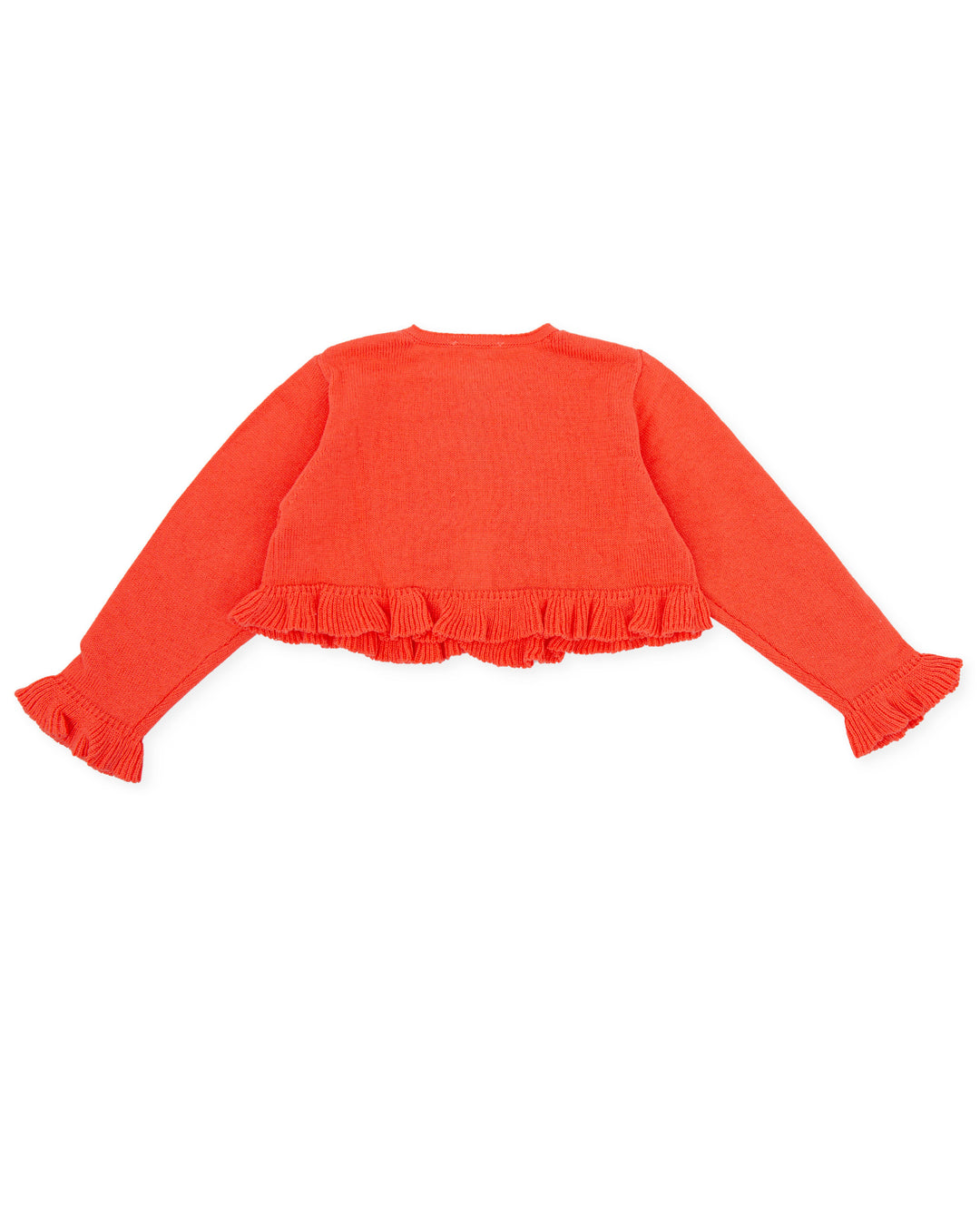 CHAQUETA TRICOT VOLANTES CORAL