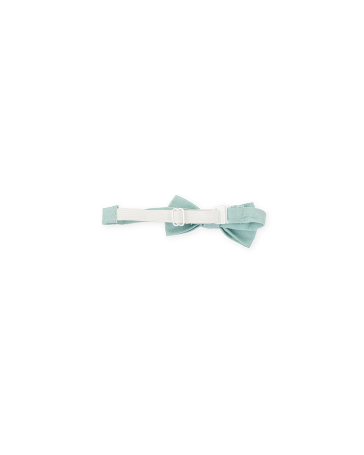 GREEN LINEN BOW TIE FOR BOY