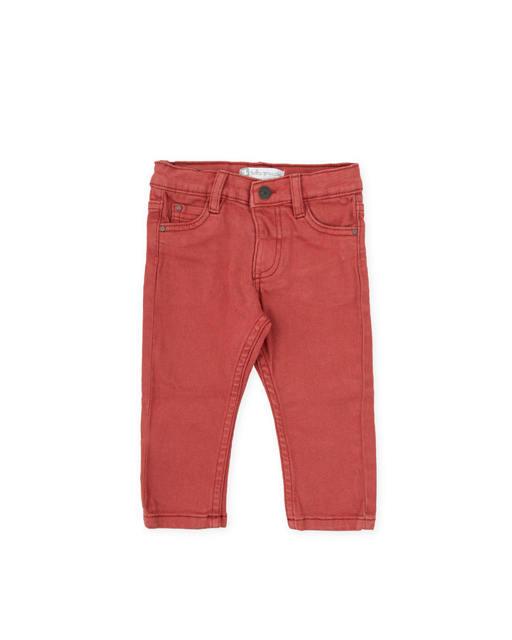 PANTALÓN 5 BOLSILLOS ROJO OSCURO NIÑO