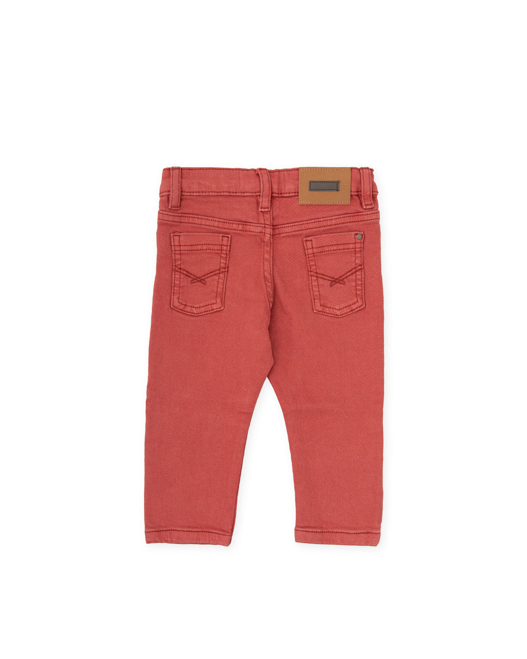 PANTALÓN 5 BOLSILLOS ROJO OSCURO NIÑO