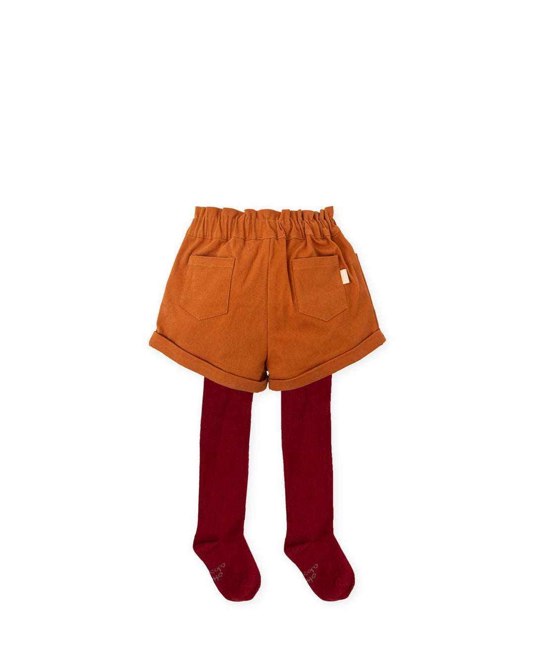 SHORT CON LEOTARDOS NARANJA OSCURO