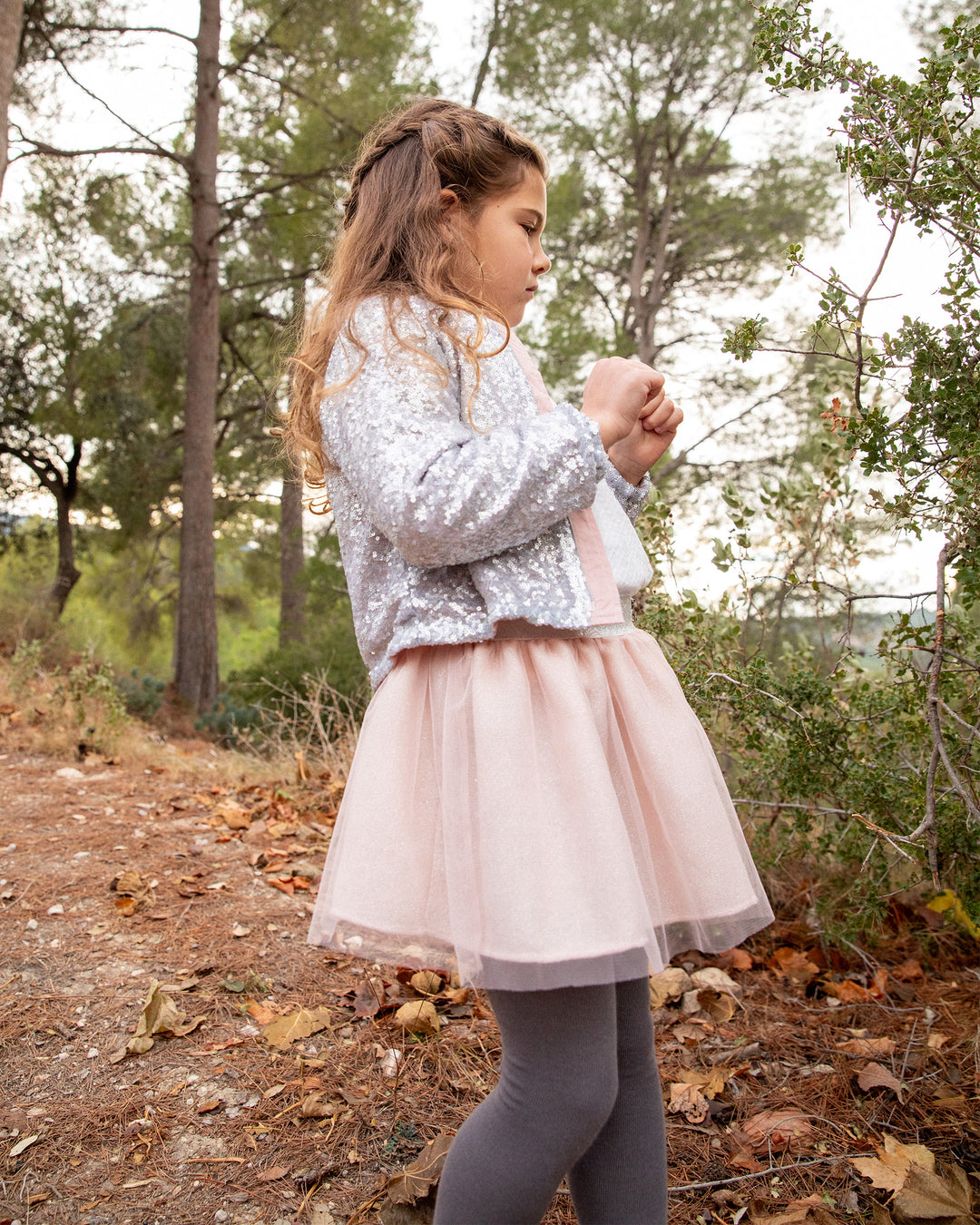 PETAL TULLE SKIRT WITH LEOTARDS GIRL