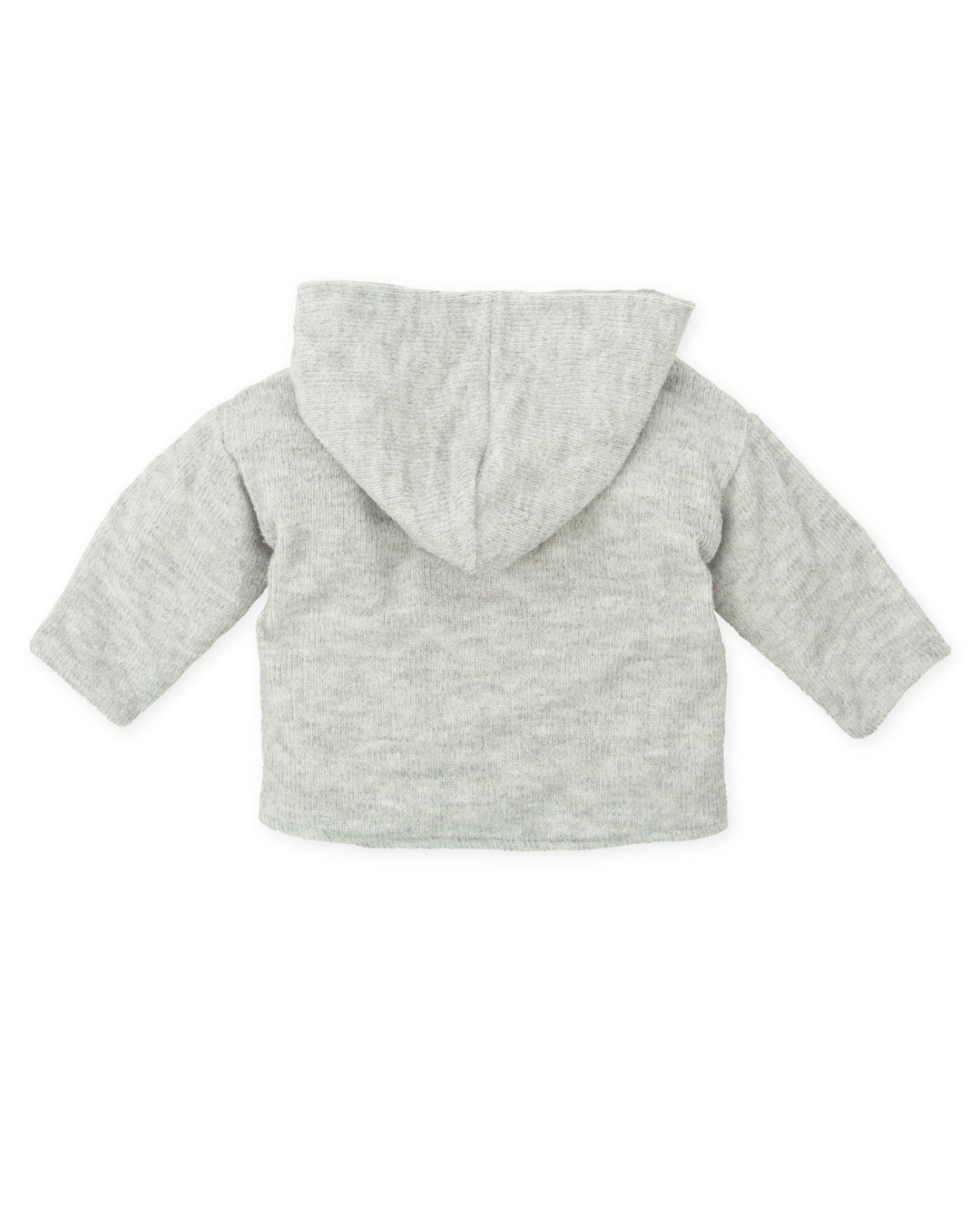 CHAQUETÓN CON CAPUCHA GRIS BEBÉ