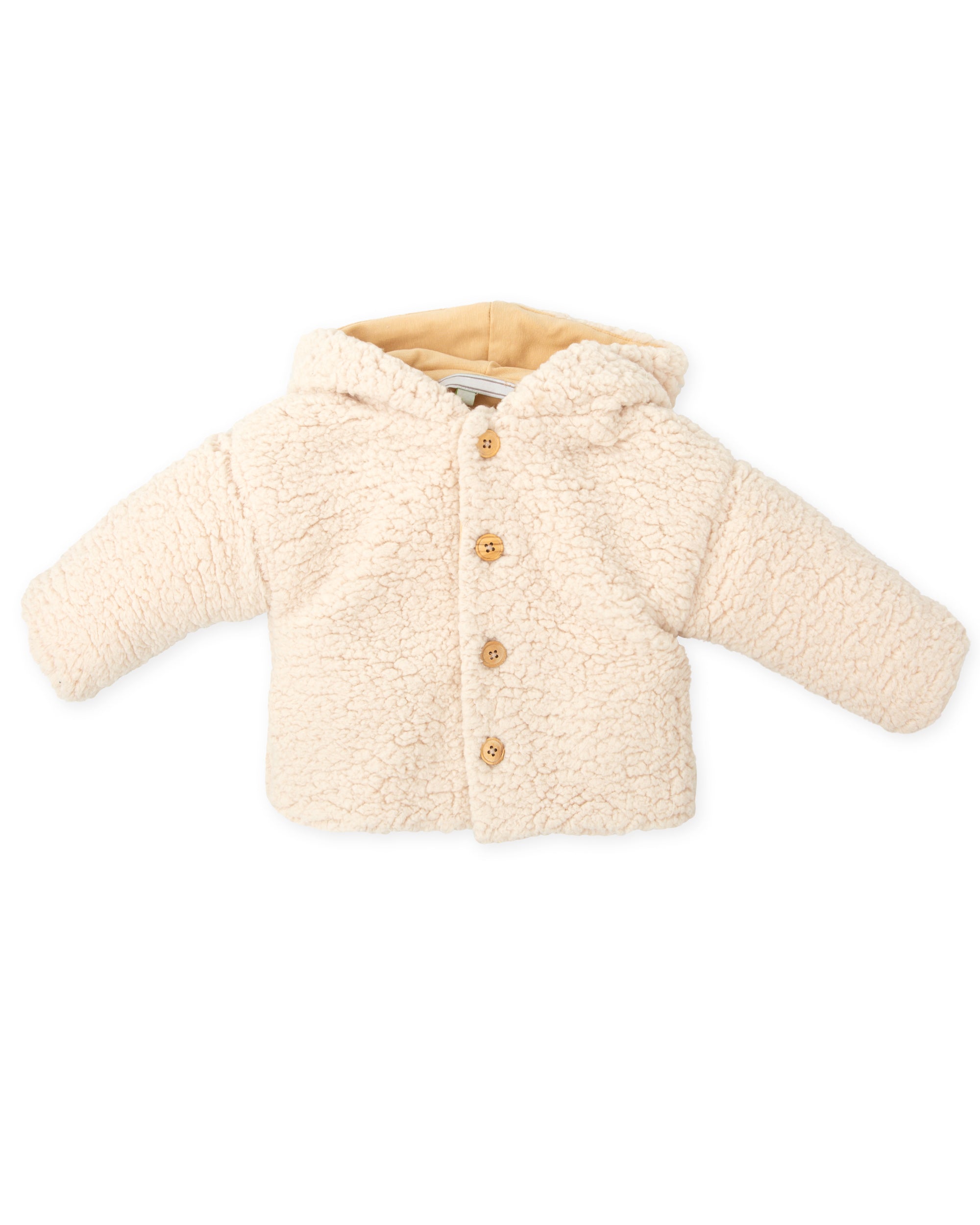 ECRY SHEARLING COAT BABY BOY