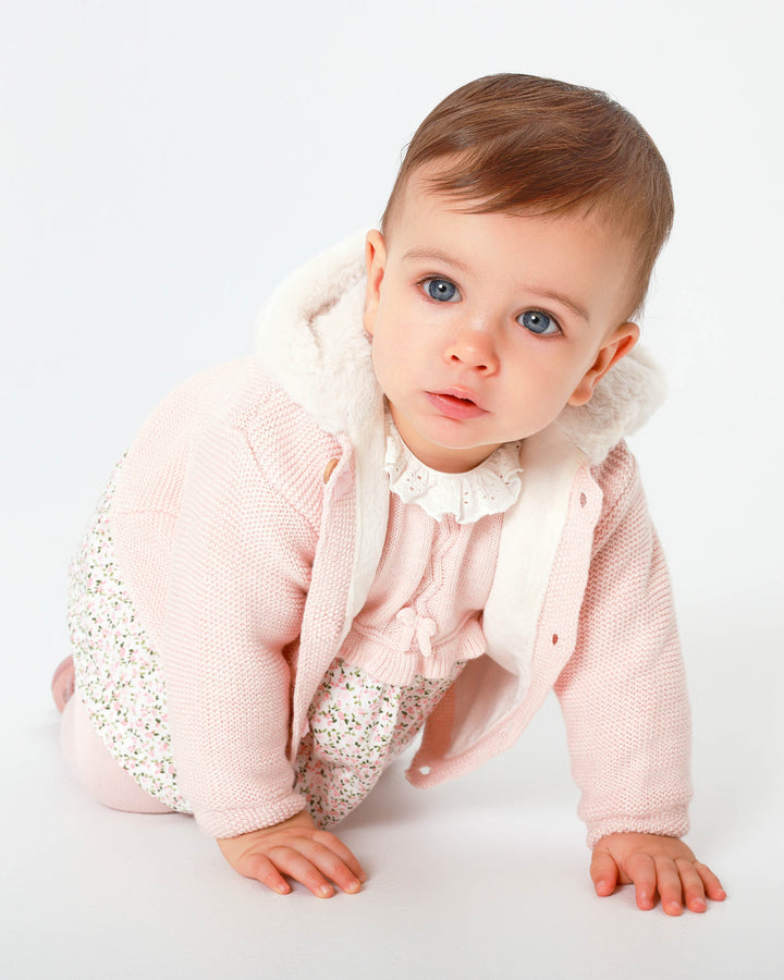 PETAL KNITTED COAT BABY