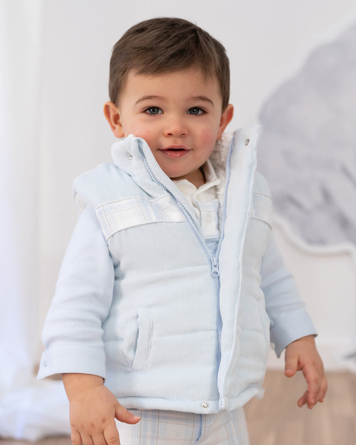 SKY BLUE VEST BOY