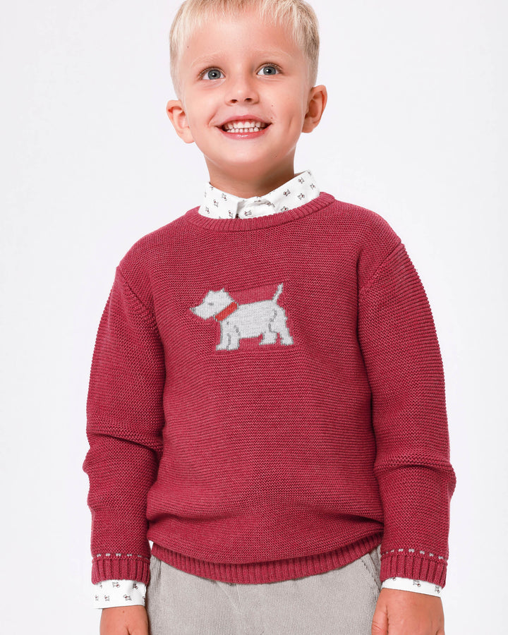 MAGLIA TRICOT CUCCIOLO CARMINIO BAMBINO