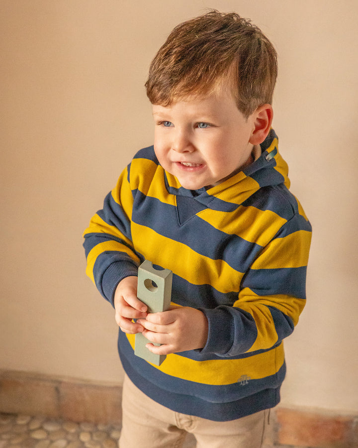 MUSTARD STRIPED SWEATSHIRT BOY