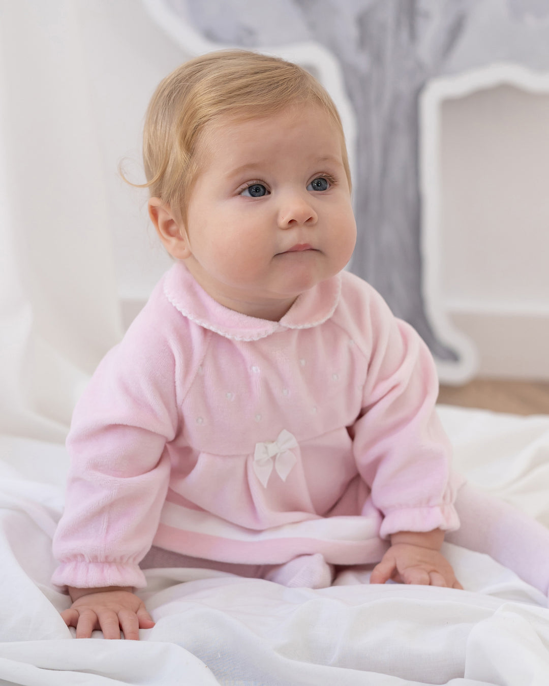 VESTIDO ROSA CON LEOTARDOS BEBÉ NIÑA