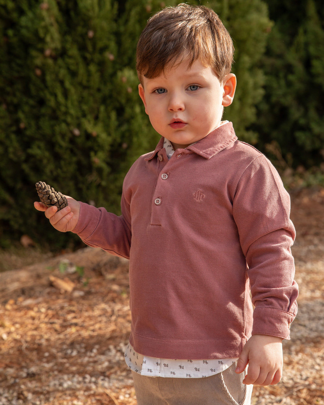 BURGUNDY POLO SHIRT BOY