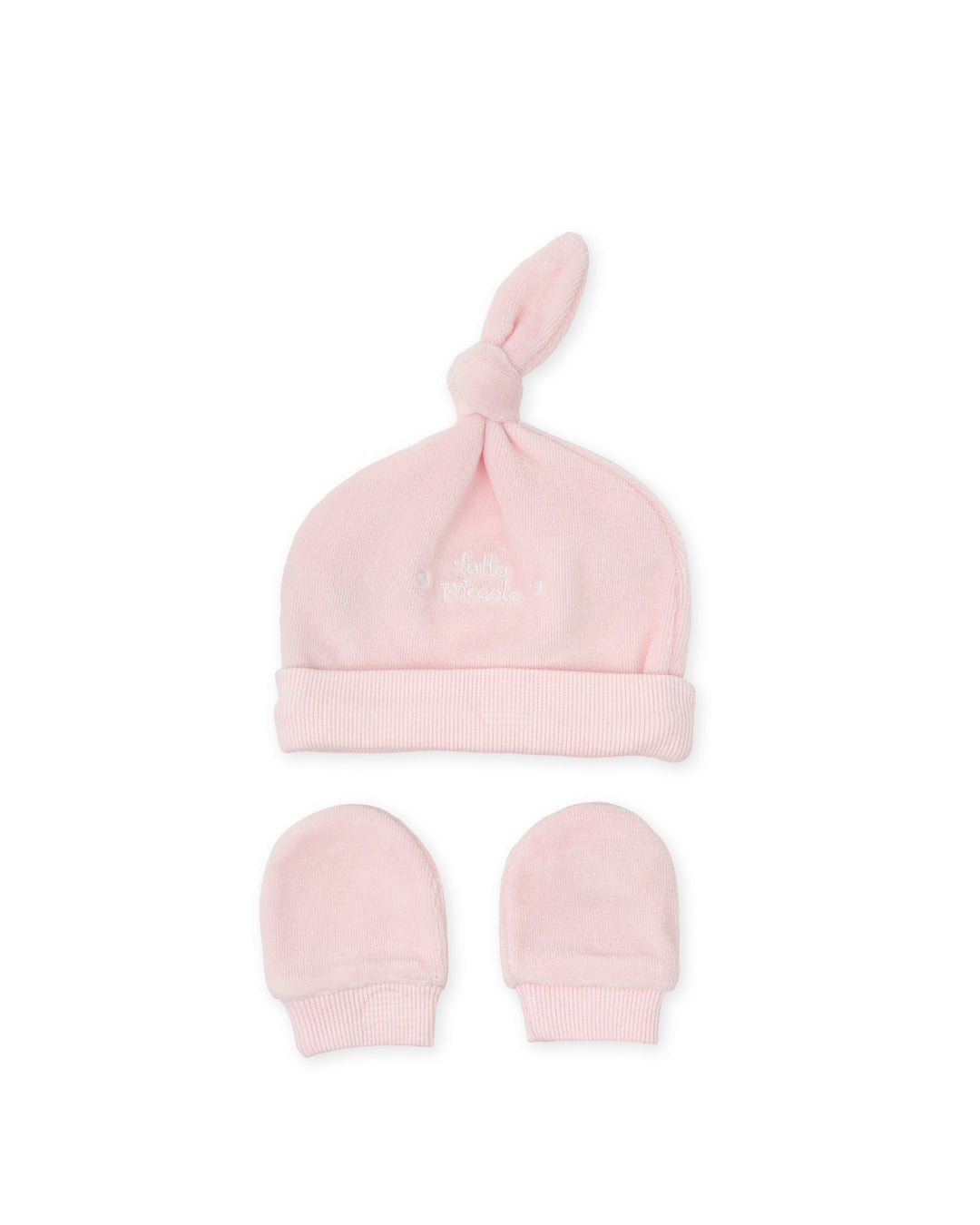 GORRO Y MANOPLAS ROSA